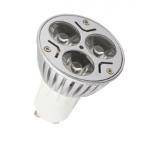 3x1W GU10 Renkli Powerled